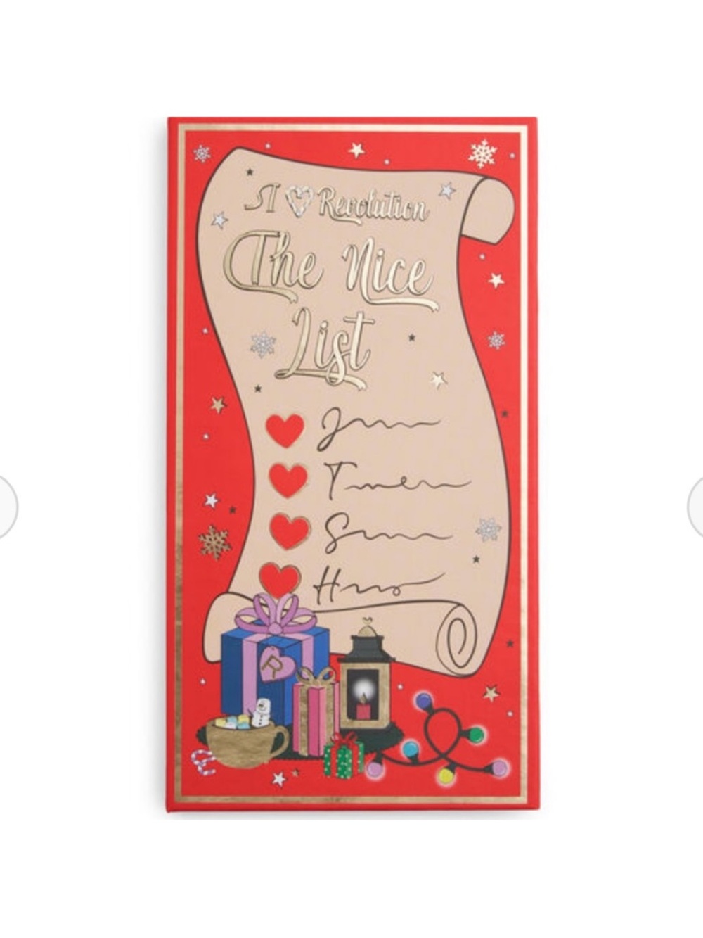 Revolution Makeup The Nice List Holiday Gift eyeshadow pallet NWT